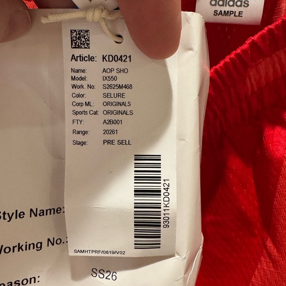 Men’s Adidas Athletic Shorts (Sample) - Picture 5 of 6